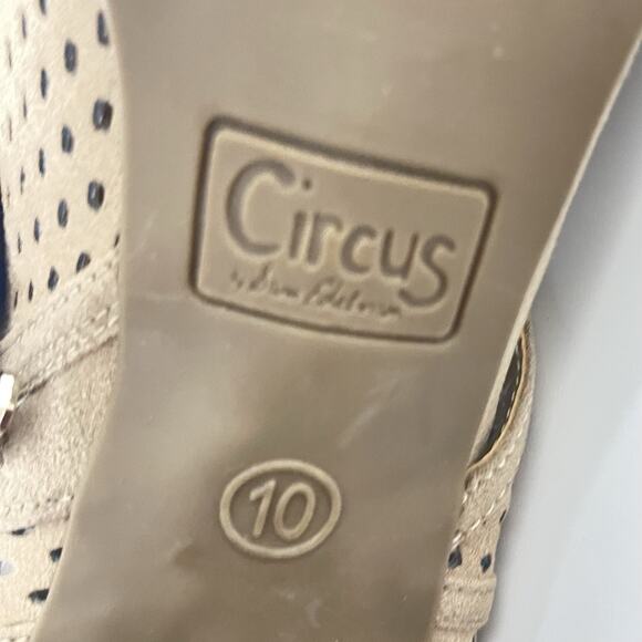 Circus by Sam Edelman Size 10 Womens Emerson Peep Toe Heel Bootie Luggage Brown - Picture 7 of 7